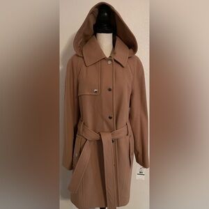 London Fog Wool Blend Trench Coat